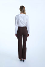 Boot Leg Brown Trousers