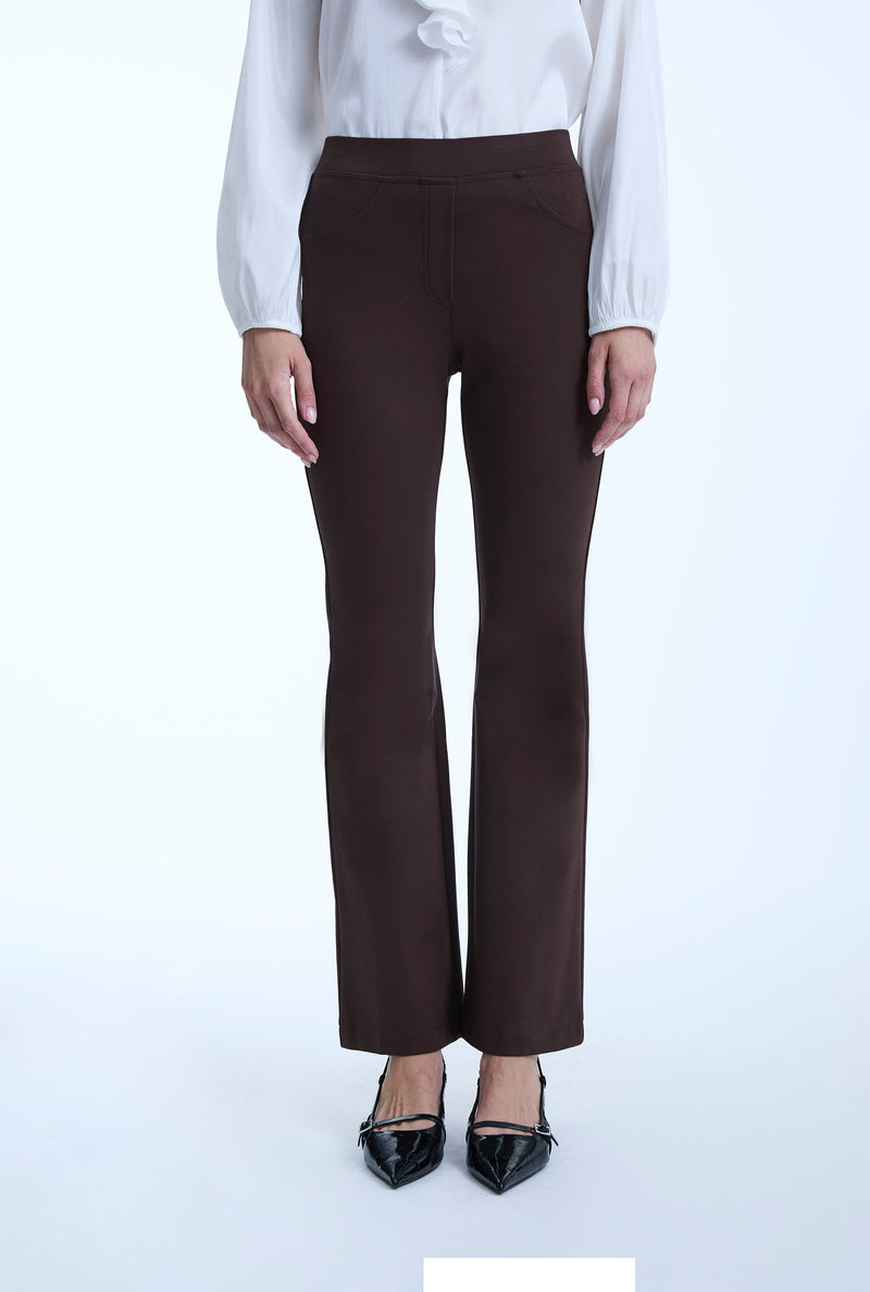 Boot Leg Brown Trousers