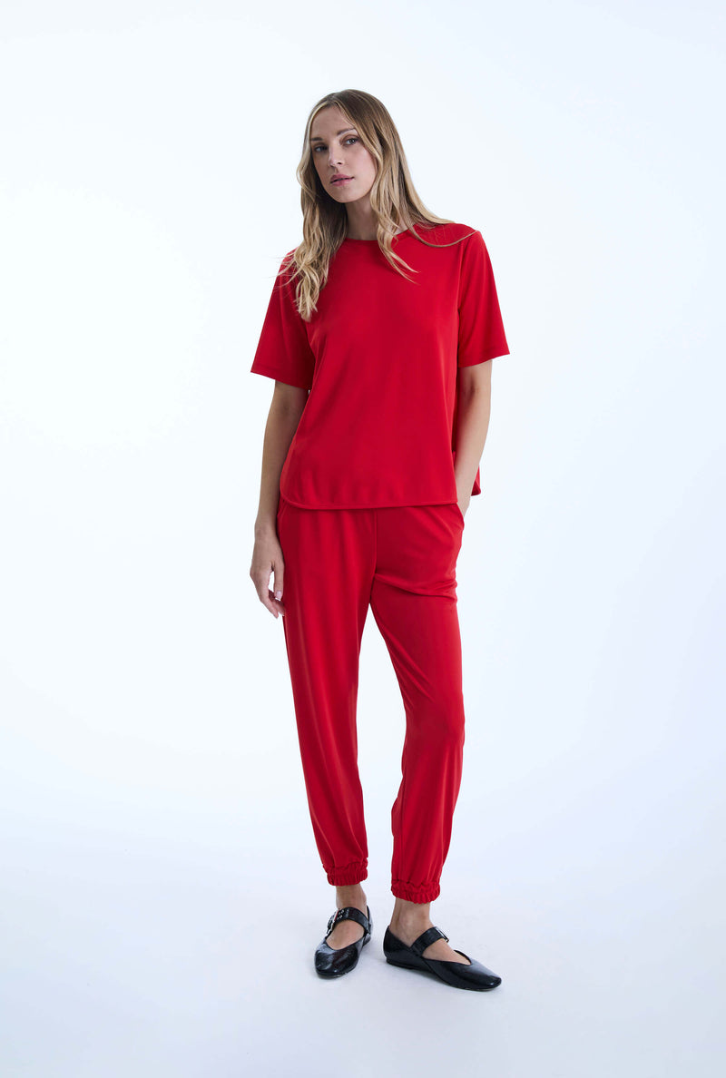 Jersey Red Trousers