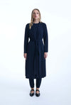 Long Navy Jersey Cardigan