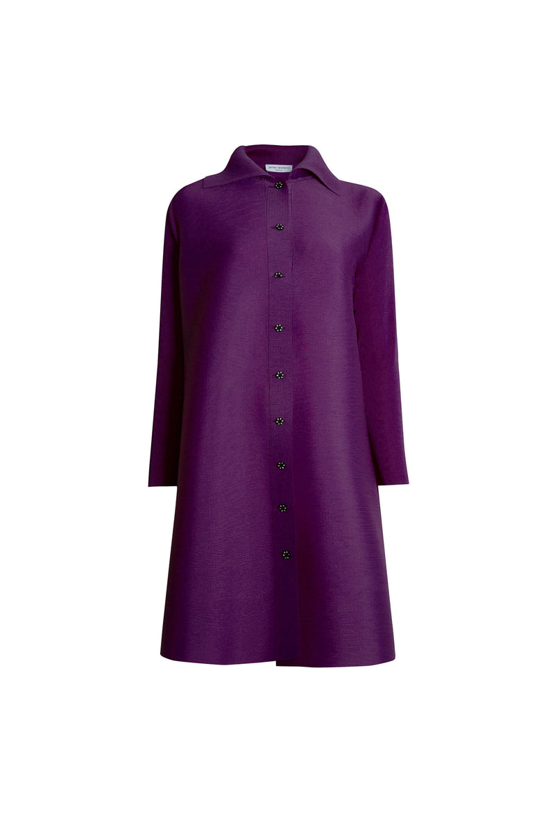 Pleated Purple Dress