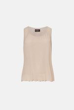 Pleated Vest Beige