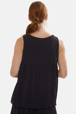 Pleated Vest Black