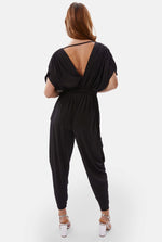 Ruched Jumpsuit Black