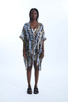 Savage Print Kaftan Brown