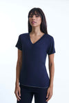 V-neck Navy T-shirt