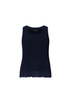 Pleated Vest Navy