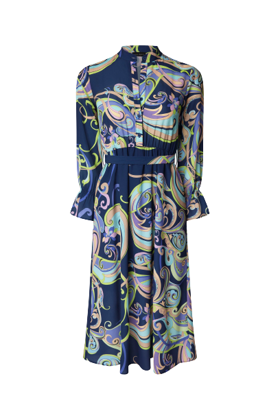 Printed Midi Dress - James Lakeland