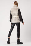 Ribbed Faux Fur Gilet with Belt - James Lakeland